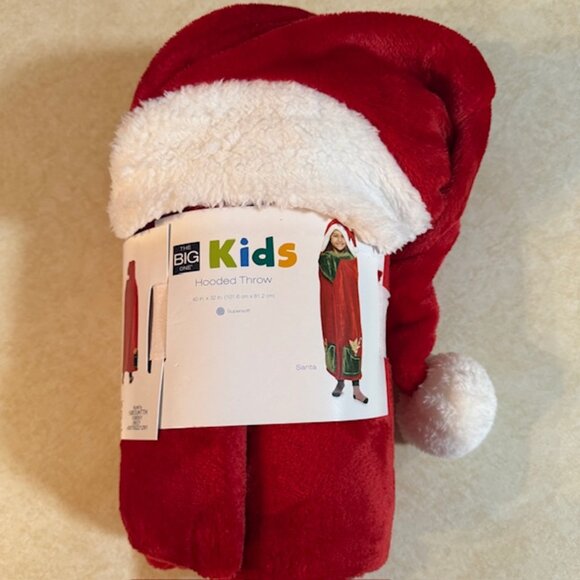 NWT Kids Santa Hooded Throw Blanket - Picture 1 of 4